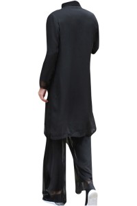 Online Custom fashion youth Kungfu shirt Han suit men's Chinese Style Men's costume ancient style ancient costume long shirt Chinese style robe linen suit Kungfu SHIRT CREW drama suit  SKF006